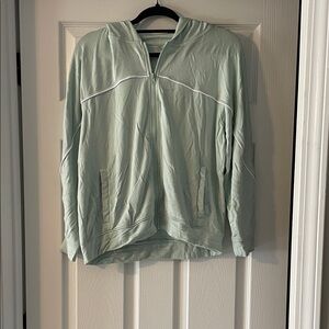 Mono B Light Green Hooded Utility Jacket